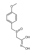 N-hydroxy-2-[(4-methoxyphenyl)methylsulfinyl]acetamide Structure