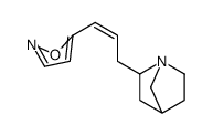 5-[3-(1-azabicyclo[2.2.1]heptan-2-yl)prop-1-enyl]-1,2-oxazole结构式