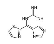 6-(1,3-thiazol-2-yl)-7H-purin-2-amine结构式