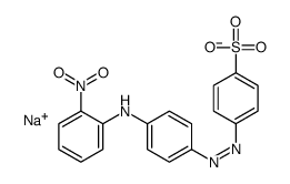 sodium 4-[[4-[(2-nitrophenyl)amino]phenyl]azo]benzenesulphonate Structure