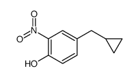 4-(cyclopropylmethyl)-2-nitrophenol结构式