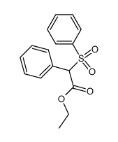 benzenesulfonyl-phenyl-acetic acid ethyl ester Structure