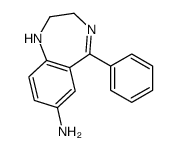 5-phenyl-2,3-dihydro-1H-1,4-benzodiazepin-7-amine结构式