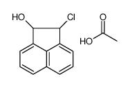 acetic acid,2-chloro-1,2-dihydroacenaphthylen-1-ol结构式