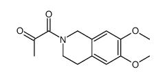1-(6,7-dimethoxy-3,4-dihydro-1H-isoquinolin-2-yl)propane-1,2-dione结构式