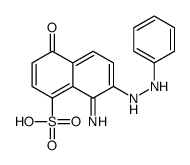 8-imino-4-oxo-7-(2-phenylhydrazinyl)naphthalene-1-sulfonic acid结构式