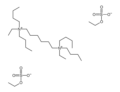 S,S'-diethyl N,N'-hexane-1,6-diylbis(dibutylethylammonium) disulphate结构式