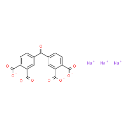 trisodium hydrogen 4,4'-carbonylbisphthalate结构式