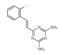 1,3,5-Triazine-2,4-diamine,6-[2-(2-chlorophenyl)ethenyl]-结构式