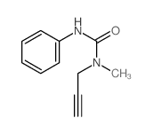 1-methyl-3-phenyl-1-prop-2-ynyl-urea结构式