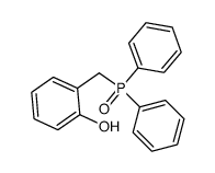 (2-hydroxybenzyl)diphenylphosphine oxide Structure