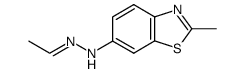 Acetaldehyde, (2-methyl-6-benzothiazolyl)hydrazone (9CI)结构式
