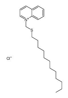 1-(dodecylsulfanylmethyl)quinolin-1-ium,chloride Structure