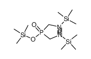 bis-[(trimethylsilanyl-amino)-methyl]-phosphinic acid trimethylsilanyl ester Structure
