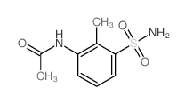 Acetamide, N-[3-(aminosulfonyl)-2-methylphenyl]-结构式