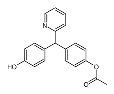 [4-[(4-hydroxyphenyl)-pyridin-2-ylmethyl]phenyl] acetate结构式