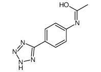 N-[4-(2H-tetrazol-5-yl)phenyl]acetamide结构式