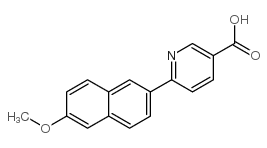 6-(6-Methoxynaphthalen-2-yl)-nicotinic acid结构式