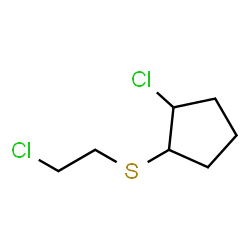 Sulfide, 2-chlorocyclopentyl 2-chloroethyl (5CI)结构式