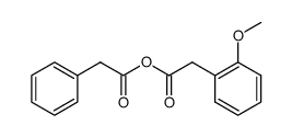 phenylacetic o-methoxyphenylacetic anhydride Structure