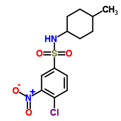 4-Chloro-N-(4-methylcyclohexyl)-3-nitrobenzenesulfonamide结构式