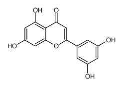 2-(3,5-dihydroxyphenyl)-5,7-dihydroxychromen-4-one结构式