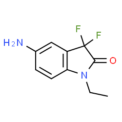2H-Indol-2-one,5-amino-1-ethyl-3,3-difluoro-1,3-dihydro-(9CI) picture