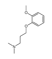 3-(2-methoxyphenoxy)-N,N-dimethylpropan-1-amine Structure