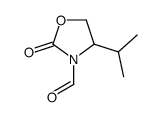 3-Oxazolidinecarboxaldehyde, 4-(1-methylethyl)-2-oxo- (9CI) Structure