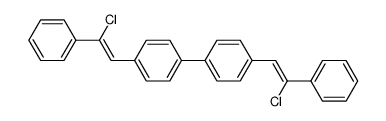 4,4'-Bis(1-chloro-1-phenyl-2-ethenyl)biphenyl Structure