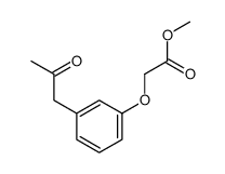 methyl 2-[3-(2-oxopropyl)phenoxy]acetate结构式