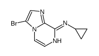 3-bromo-N-cyclopropylimidazo[1,2-a]pyrazin-8-amine结构式
