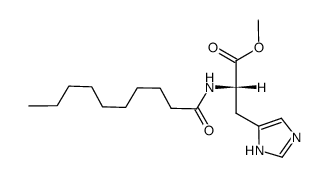 N-decanoyl L-histidine methyl ester结构式