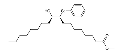methyl (9S,10R)-10-hydroxy-9-(phenylselanyl)octadecanoate Structure