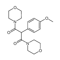 α-(p-methyoxyphenyl)malonmorpholide Structure