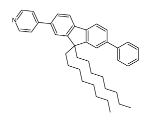 4-(9,9-DIOCTYL-7-PHENYL-9H-FLUOREN-2-YL)PYRIDINE structure