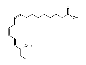 (9Z,12Z,14E)-16-hydroxy-9,12,14-octadecatrienoic acid Structure