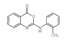 2-(2-methylanilino)-3,1-benzoxazin-4-one结构式