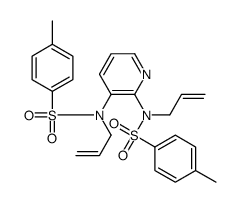 4-methyl-N-[2-[(4-methylphenyl)sulfonyl-prop-2-enylamino]pyridin-3-yl]-N-prop-2-enylbenzenesulfonamide结构式