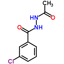 N'-Acetyl-3-chlorobenzohydrazide结构式