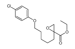 ethyl 2-[5-(4-chlorophenoxy)pentyl]oxirane-2-carboxylate Structure