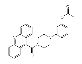 [3-[4-(acridine-9-carbonyl)piperazin-1-yl]phenyl] acetate Structure