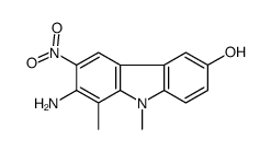 7-amino-8,9-dimethyl-6-nitrocarbazol-3-ol结构式
