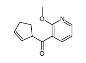 cyclopent-2-en-1-yl-(2-methoxypyridin-3-yl)methanone Structure