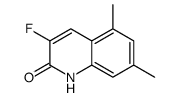 3-fluoro-5,7-dimethyl-1H-quinolin-2-one结构式