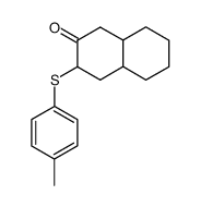3-(p-methylphenylthio)-2-decalone结构式