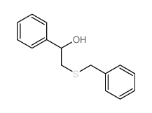 2-benzylsulfanyl-1-phenyl-ethanol结构式
