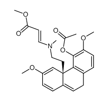 methyl (S,E)-3-((2-(5-acetoxy-3,6-dimethoxyphenanthren-4a(9H)-yl)ethyl)(methyl)amino)acrylate结构式