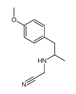 2-[1-(4-methoxyphenyl)propan-2-ylamino]acetonitrile Structure