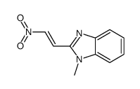 1-methyl-2-(2-nitroethenyl)benzimidazole结构式